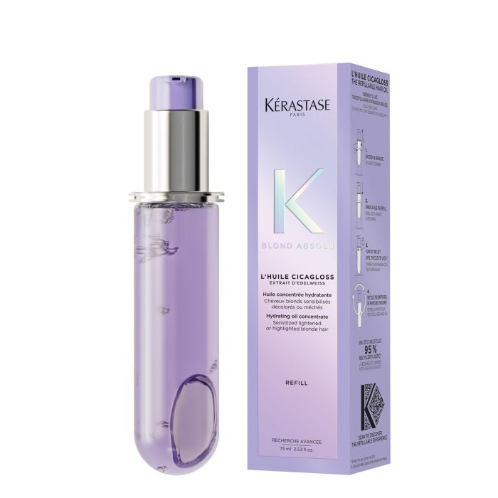 Kérastase Blond Absolu Produs: L'Huile Cicagloss (Huile concentrée hydratante / Hydrating oil concentrate) Refil 75ml