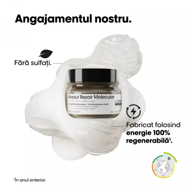 L’Oreal Absolut Repair Molecular Mască 500 ml