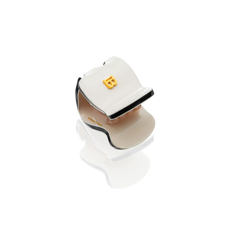 New Balmain Pince à Cheveux Extra Small White/Black