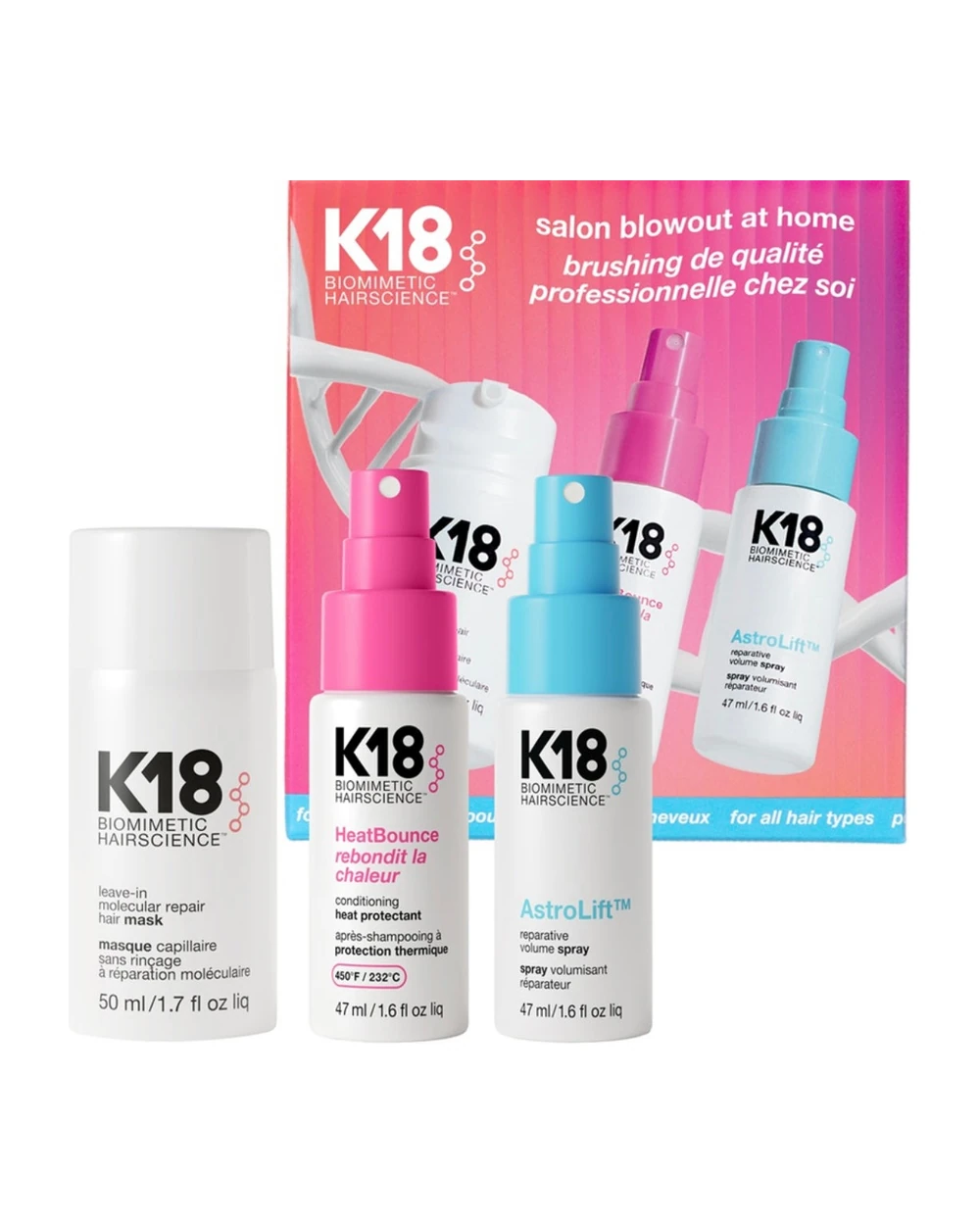 K 18 Biomimetic Hairscience – „Salon Blowout at Home” Set