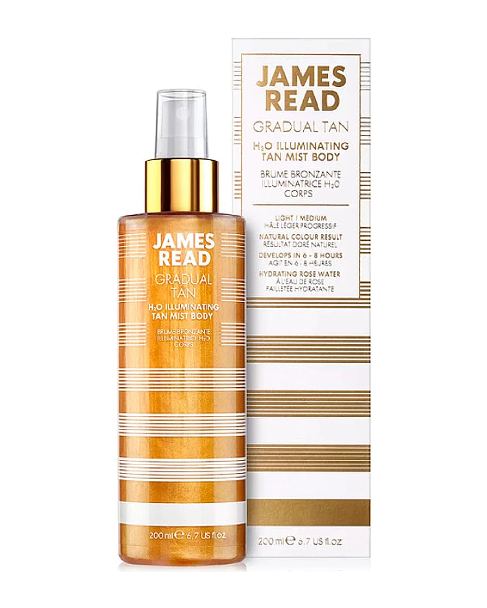 James Read Gradual Tan H2O Illuminating Tan Mist Body 200ml