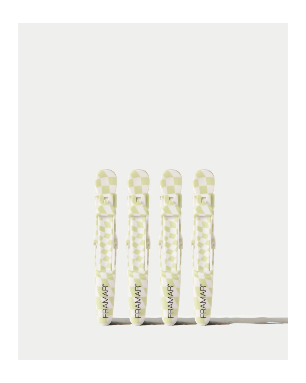 Framar Gator Grip Clips - Sage Checkerboard
