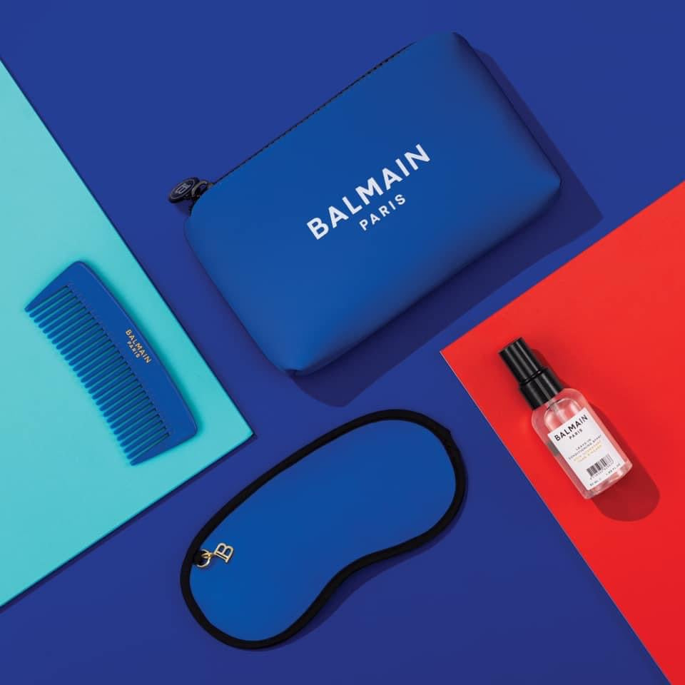 Geanta Cosmetica Balmain - Limited Edition Cosmetic Bag Blue