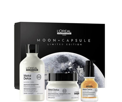 Set L’Oreal Professionnel - Serie Expert Metal Detox Trio, Pentru Detoxifierea Parului, 300ml+250ml+50ml