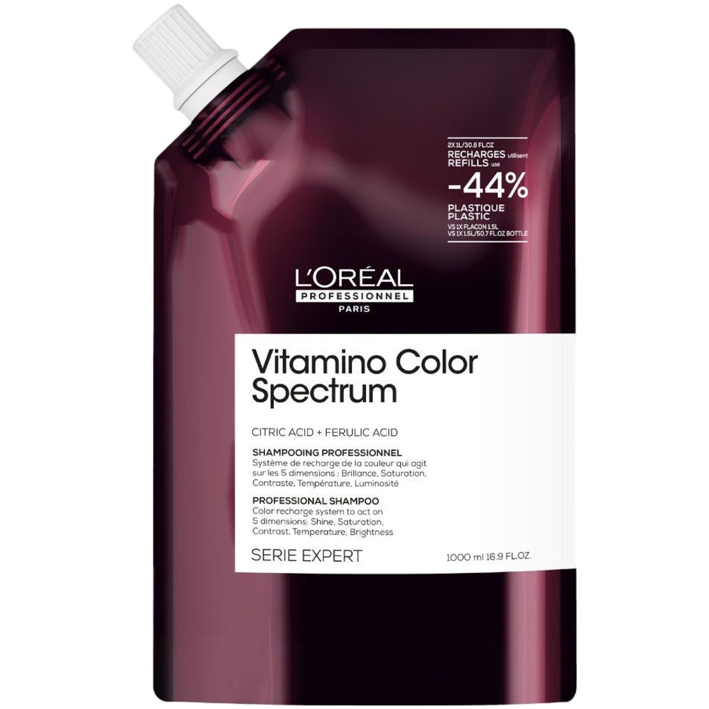 L'Oréal Professionnel Serie Expert – Vitamino Color Spectrum
Șampon Profesional pentru Păr Vopsit (Professional Shampoo) –1000mlRefil