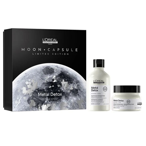 L'Oréal Professionnel Serie Expert Metal Detox – Set Cadou Ediție Limitată „Moon Capsule” (Duo)