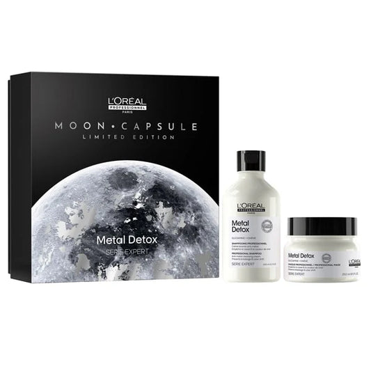 L'Oréal Professionnel Serie Expert Metal Detox – Set Cadou Ediție Limitată „Moon Capsule” (Duo)