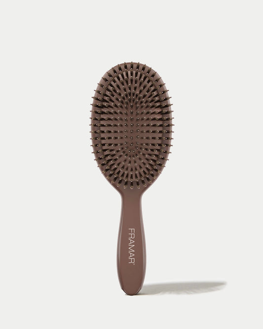 Framar Boar Bristle & Nylon Detangle Brush – Perie mixtă pentru descurcare și strălucire