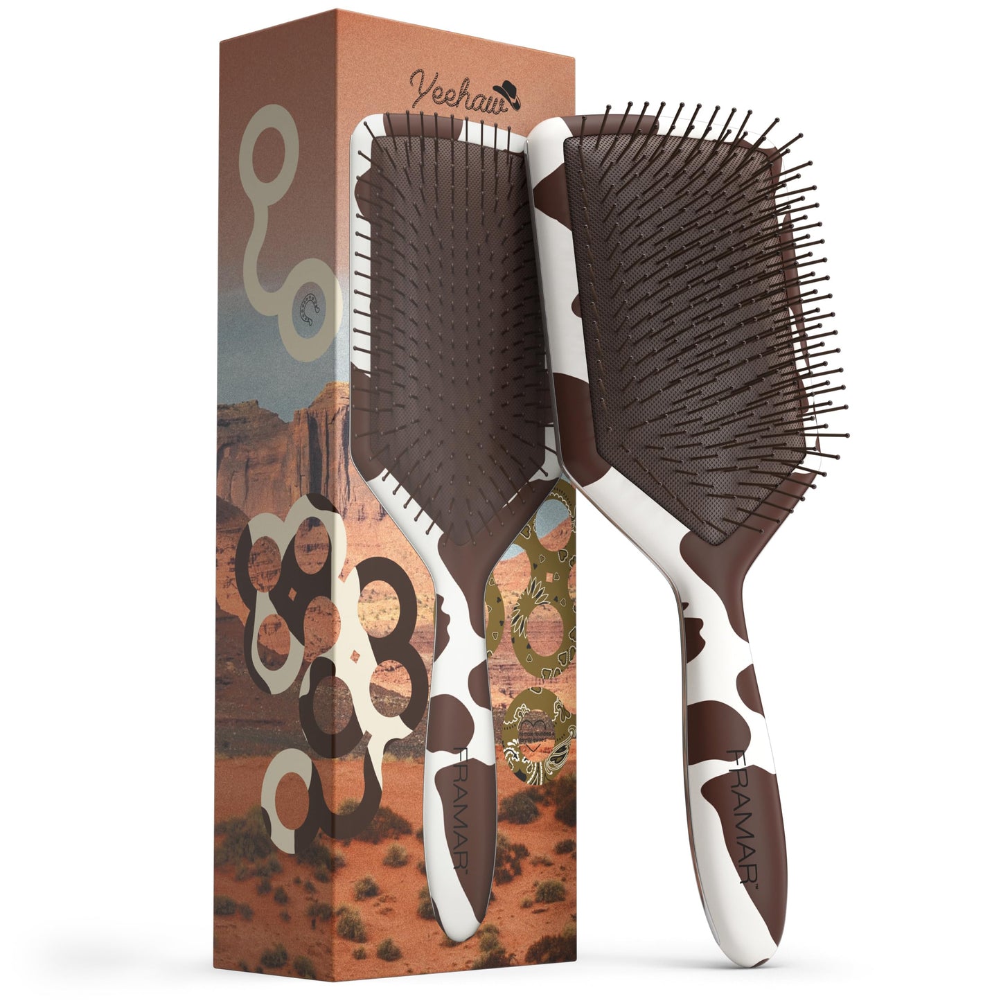 Framar Perie  Paddle  (Yeehaw Collection / Cow Print)