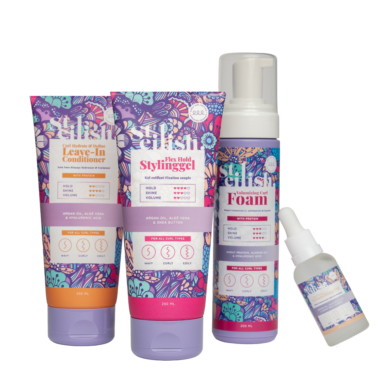 Spumă volumizatoare pentru bucle Steilish 200 ml