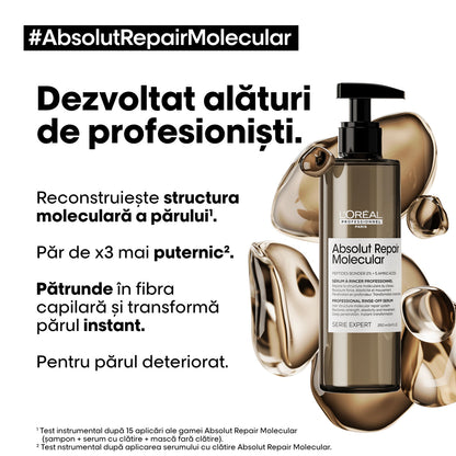 Ser L’Oreal Professionnel - SE Absolut Repair Molecular - Serum Profesional pentru Par Deteriorat, Necesita Clatire 250ml