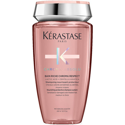 Sampon fără sulfați pentru păr vopsit Kerastase - Chroma Absolu Bain Riche Chroma Respect 250 ml