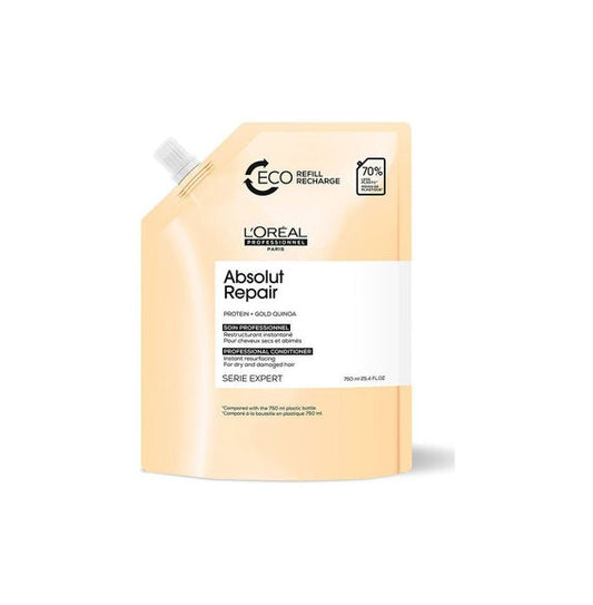 Conditioner Absolut Repair L'Oreal - ABSOLUT REPAIR GOLD QUINOA BALSAM REFILL - 750ML